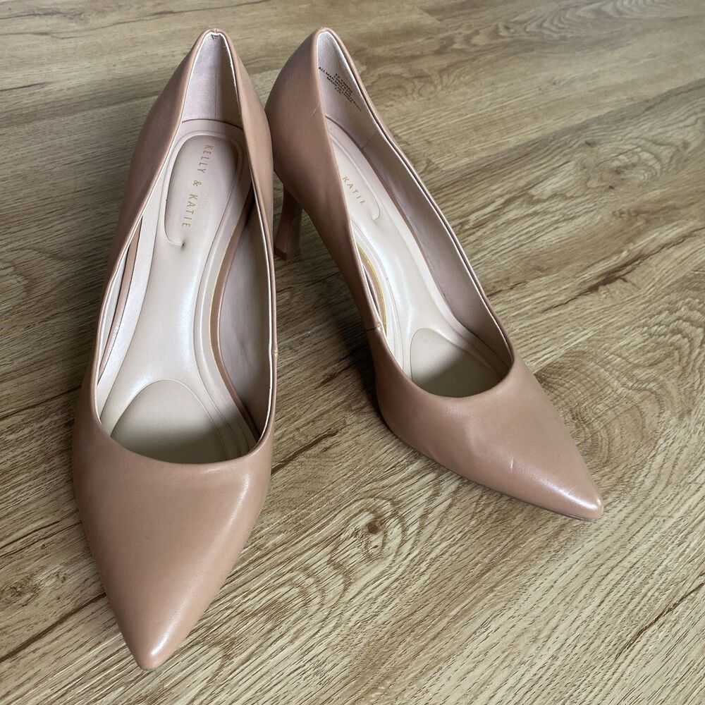 Kelly & Katie Emmie Pump — Tan Synthetic — Size 10M — 3.5" Heel